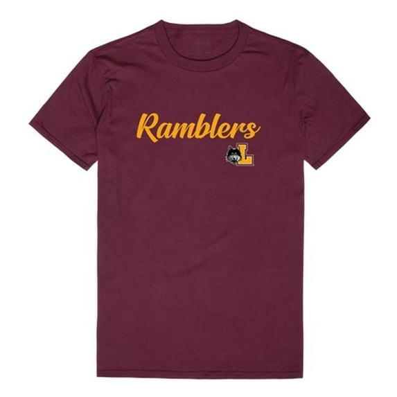 W Republic 554-333-MAR-05 Men Loyola Chicago Ramblers Script T-Shirt, Maroon - 2XL