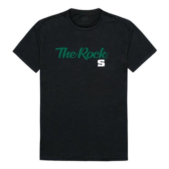W Republic 554-381-BK2-01 Slippery Rock University The Rock Script T-Shirt, Black - Small