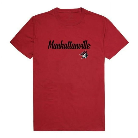 W Republic 554-454-CAR-02 Manhattanville College Valiants Script T-Shirt, Cardinal - Medium
