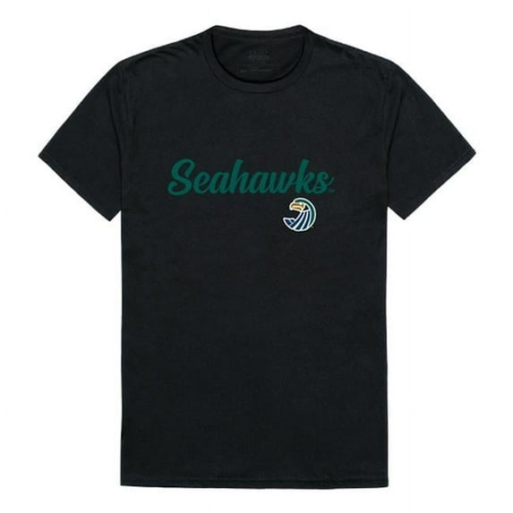 W Republic 554-474-BLK-01 Salve Regina University Seahawks Script T-Shirt, Black - Small