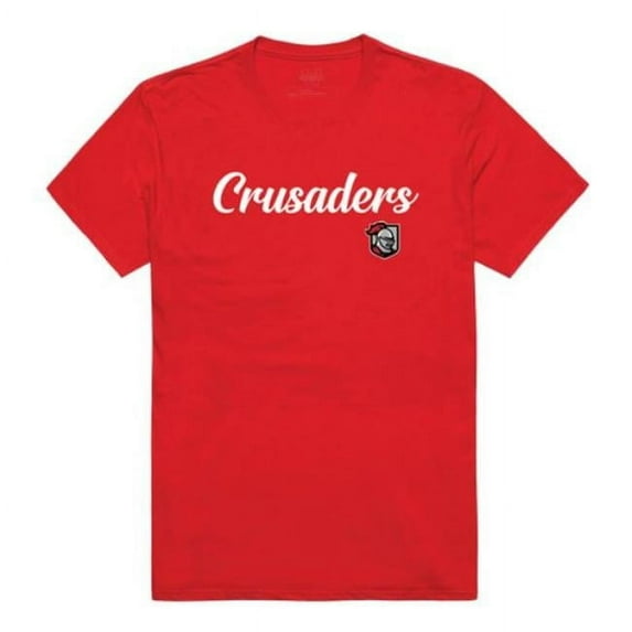 W Republic 554-616-RED-04 Belmont Abbey College Crusaders Script T-Shirt, Red - Extra Large
