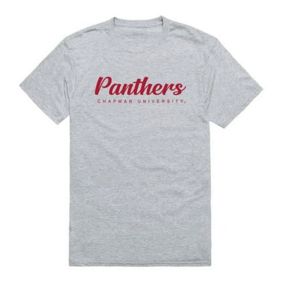 W Republic 554-629-HGY-01 Chapman University Panthers Script T-Shirt, Heather Grey - Small