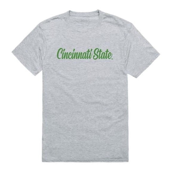 W Republic 554-632-HGY-04 Cincinnati State Technical & Community College Script T-Shirt, Heather Grey - Extra Large