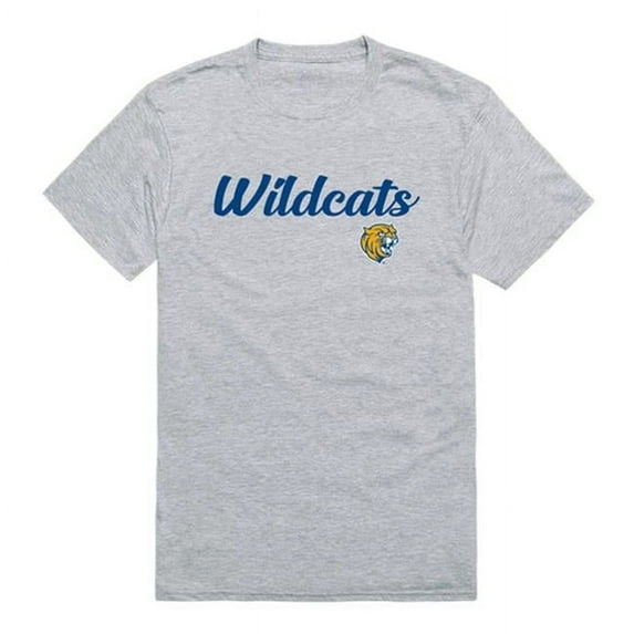 W Republic 554-657-HGY-01 Johnson & Wales University Wildcats Script T-Shirt, Heather Grey - Small