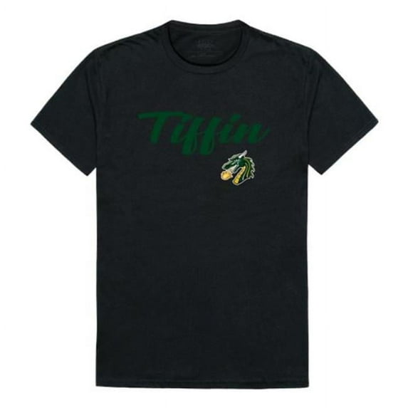 W Republic 554-678-BLK-05 Tiffin University Dragons Script T-Shirt, Black - 2XL