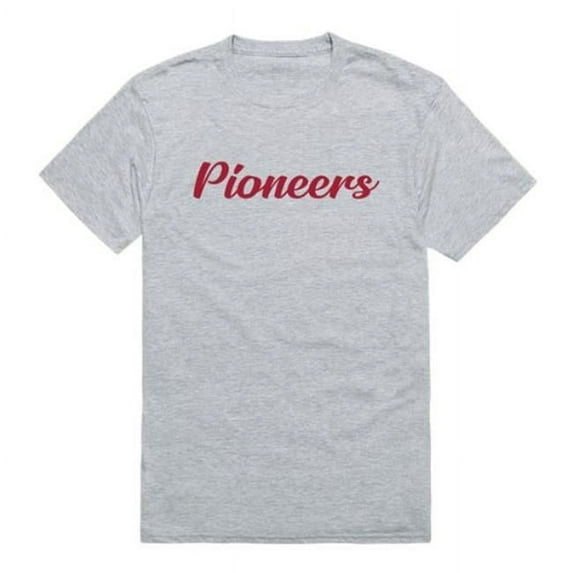 W Republic 554-679-HGY-04 Transylvania University Pioneers Script T-Shirt, Heather Grey - Extra Large