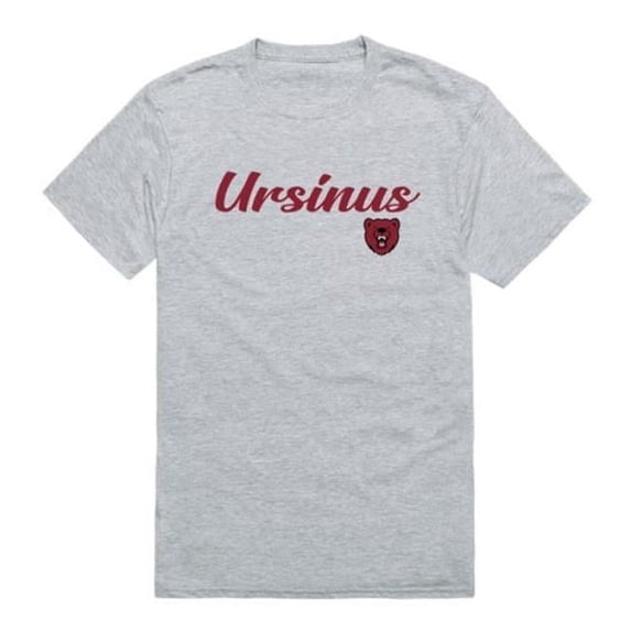 W Republic 554-682-HGY-03 Ursinus College Bears Script T-Shirt, Heather Grey - Large
