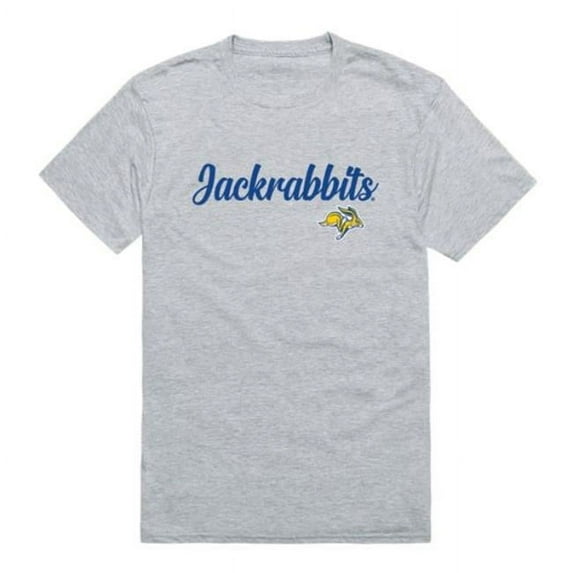 W Republic 554-707-HGY-04 South Dakota State University Jackrabbits Script T-Shirt, Heather Grey - Extra Large