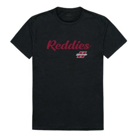 W Republic 554-719-BLK-01 Henderson State University Reddies Script T-Shirt, Black - Small