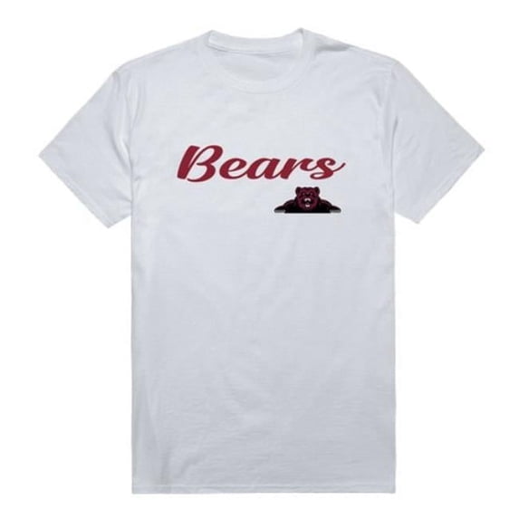W Republic 554-726-WHT-05 Shaw University Bears Script T-Shirt, White - 2XL