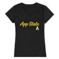 thumbnail image 1 of W Republic 555-104-BLK-01 Appalachian State University Womens Script T-Shirt, Black - Small, 1 of 1