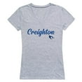 thumbnail image 1 of W Republic 555-118-HGY-05 Creighton University Womens Script T-Shirt, Heather Gray - 2XL, 1 of 1