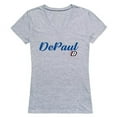 thumbnail image 1 of W Republic 555-121-HGY-04 DePaul University Womens Script T-Shirt, Heather Gray - Extra Large, 1 of 1