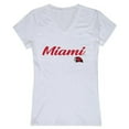 thumbnail image 1 of W Republic 555-131-WHT-05 Miami University Womens Script T-Shirt, White - 2XL, 1 of 1