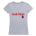 thumbnail image 1 of W Republic 555-148-HGY-04 University of South Dakota Womens Script T-Shirt, Heather Gray - Extra Large, 1 of 1