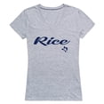 thumbnail image 1 of W Republic 555-172-HGY-02 Women Rice Owls Script T-Shirt, Heather Grey - Medium, 1 of 1