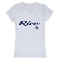 thumbnail image 1 of W Republic 555-172-WHT-01 Women Rice Owls Script T-Shirt, White - Small, 1 of 1