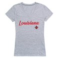 thumbnail image 1 of W Republic 555-189-HGY-05 Women Louisiana Lafayette Ragin Cajuns Script T-Shirt, Heather Grey - 2XL, 1 of 1