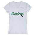 thumbnail image 1 of W Republic 555-195-WHT-03 Women North Texas Mean Green Script T-Shirt, White - Large, 1 of 1