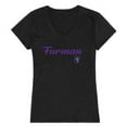 thumbnail image 1 of W Republic 555-220-BLK-03 Women Furman University Script T-Shirt, Black - Large, 1 of 1