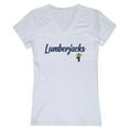 thumbnail image 1 of W Republic 555-227-WHT-03 Women Northern Arizona Lumberjacks Script T-Shirt, White - Large, 1 of 1