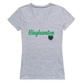 thumbnail image 1 of W Republic 555-267-HGY-02 Women Binghamton University Bearcats Script T-Shirt, Heather Grey - Medium, 1 of 1