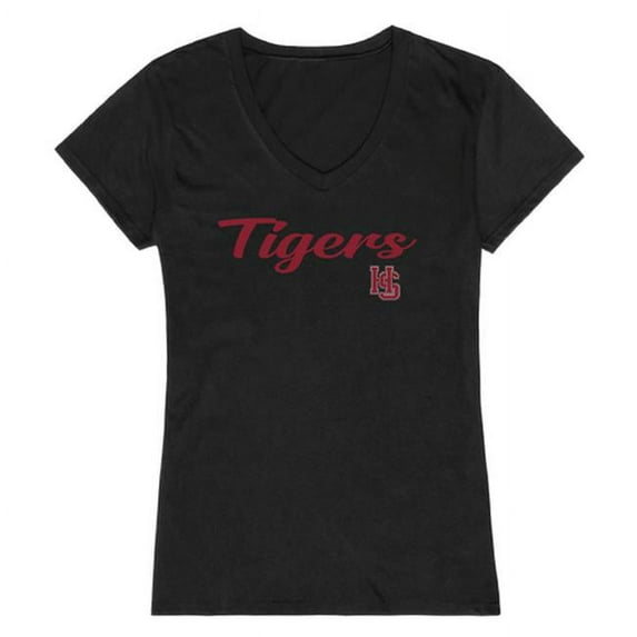 W Republic 555-309-BLK-05 Hampden-Sydney College Script T-Shirt for Women, Black - 2XL