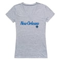 thumbnail image 1 of W Republic 555-349-HGY-02 University of New Orleans Script T-Shirt for Women, Heather Grey - Medium, 1 of 1