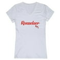 thumbnail image 1 of W Republic 555-367-WHT-03 Rensselaer Polytechnic Institute Script T-Shirt for Women, White - Large, 1 of 1
