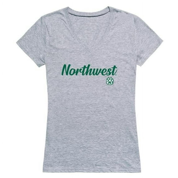 W Republic 555-440-HGY-04 Women Northwest Missouri State Bearcats Script T-Shirt, Heather Grey - Extra Large