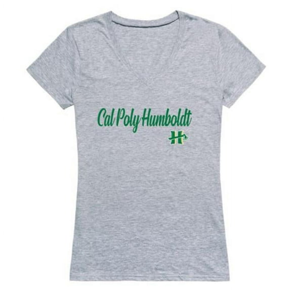 W Republic 555-447-HG2-01 Humboldt State University Lumberjacks Script T-Shirt, Heather Grey - Small