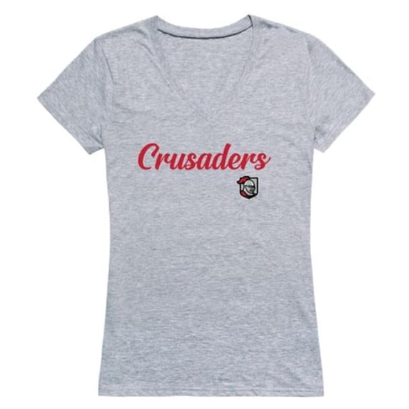 W Republic 555-616-HGY-04 Belmont Abbey College Crusaders Script T-Shirt, Heather Grey - Extra Large