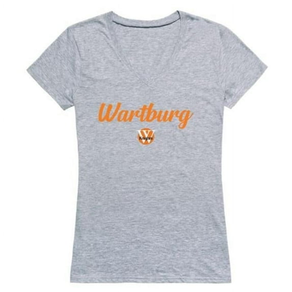 W Republic 555-708-HGY-04 Wartburg College Knights Script T-Shirt, Heather Grey - Extra Large