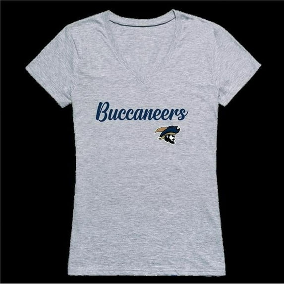 W Republic 555-736-HGY-05 College of Charleston Southern Buccanneers Script Women T-Shirt, Heather Grey - 2XL