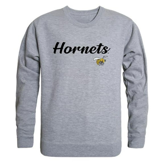 W Republic 556-102-HGY-03 Alabama State University Script Crewneck T-Shirt, Heather Grey - Large