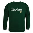thumbnail image 1 of W Republic 556-194-FOR-01 University of North Carolina at Charlotte Mens Script Crewneck T-Shirt, Forest - Small, 1 of 1