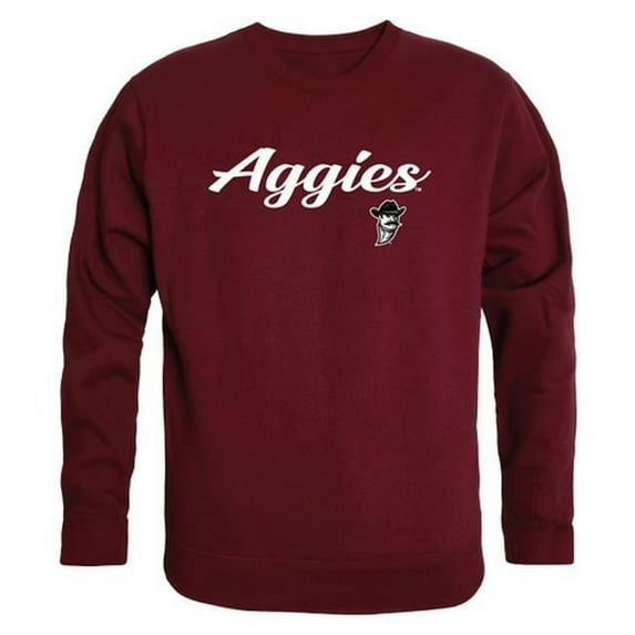 W Republic 556-225-MAR-01 New Mexico State University Mens Script Crewneck T-Shirt, Maroon - Small