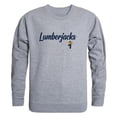 thumbnail image 1 of W Republic 556-227-HG2-01 Northern Arizona University Lumberjacks Script Crewneck Sweatshirt, Heather Grey - Small, 1 of 1