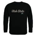 thumbnail image 1 of W Republic 556-250-BLK-01 Men Utah State Aggies Script Crew Fleece, Black - Small, 1 of 1