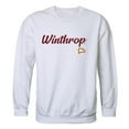 thumbnail image 1 of W Republic 556-255-WHT-01 Men Winthrop Eagles Script Crew Fleece, White - Small, 1 of 1