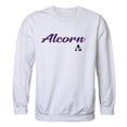 thumbnail image 1 of W Republic 556-261-WHT-04 Men Alcorn State Bravehawks Script Crew Fleece, White - Extra Large, 1 of 1