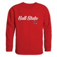 thumbnail image 1 of W Republic 556-264-RED-05 Men Ball State Cardinals Script Crew Fleece, Red - 2XL, 1 of 1