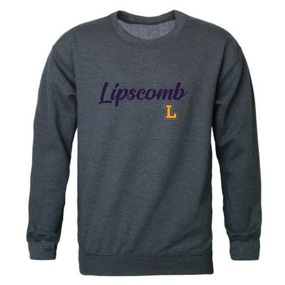 W Republic 556-328-HCH-05 Men Lipscomb Bisons Script Crew Fleece, Heather Charcoal - 2XL