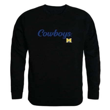 W Republic 556-338-BLK-02 Men Mcneese State Cowboys Script Crew Fleece, Black - Medium