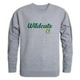 thumbnail image 1 of W Republic 556-357-HGY-01 Men Northern Michigan Wildcats Script Crew Fleece, Heather Grey - Small, 1 of 1