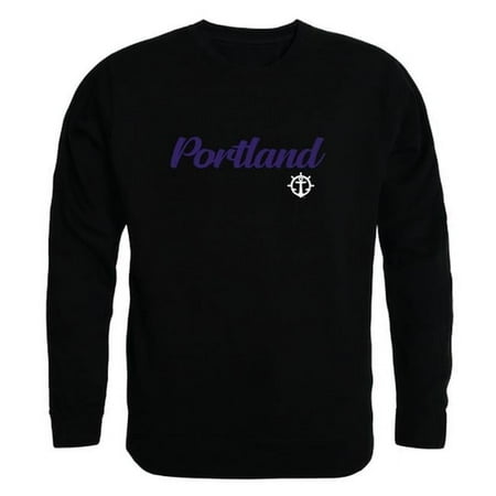 W Republic 556-363-BLK-02 Men Portland Pilots Script Crew Fleece, Black - Medium
