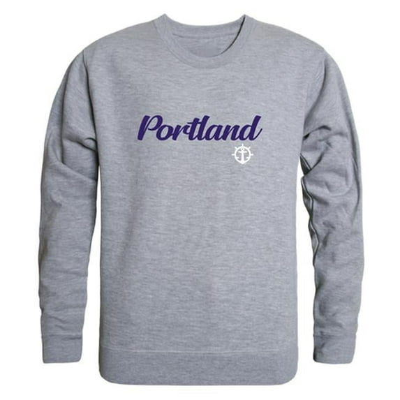 W Republic 556-363-HGY-01 Men Portland Pilots Script Crew Fleece, Heather Grey - Small
