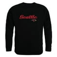 thumbnail image 1 of W Republic 556-378-BLK-03 Men Seattle University Redhawks Script Crew Fleece, Black - Large, 1 of 1