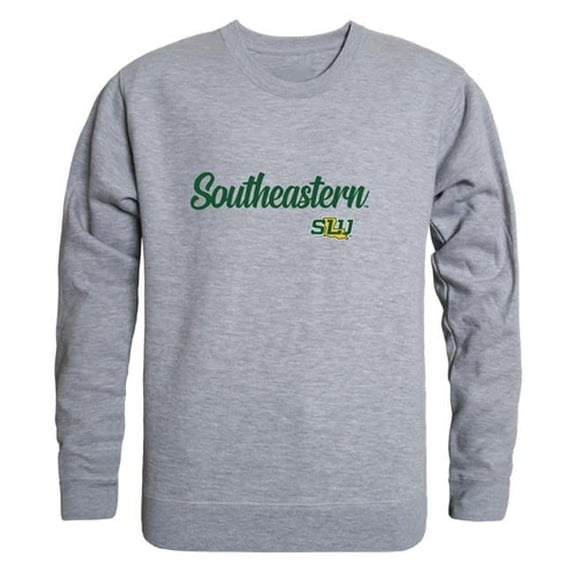 W Republic 556-385-HG2-05 Southeastern Louisiana University Lions Script Crewneck Sweatshirt, Heather Grey - 2XL