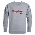 thumbnail image 1 of W Republic 556-388-HGY-04 Men Stony Brook Seawolves Script Crew Fleece, Heather Grey - Extra Large, 1 of 1